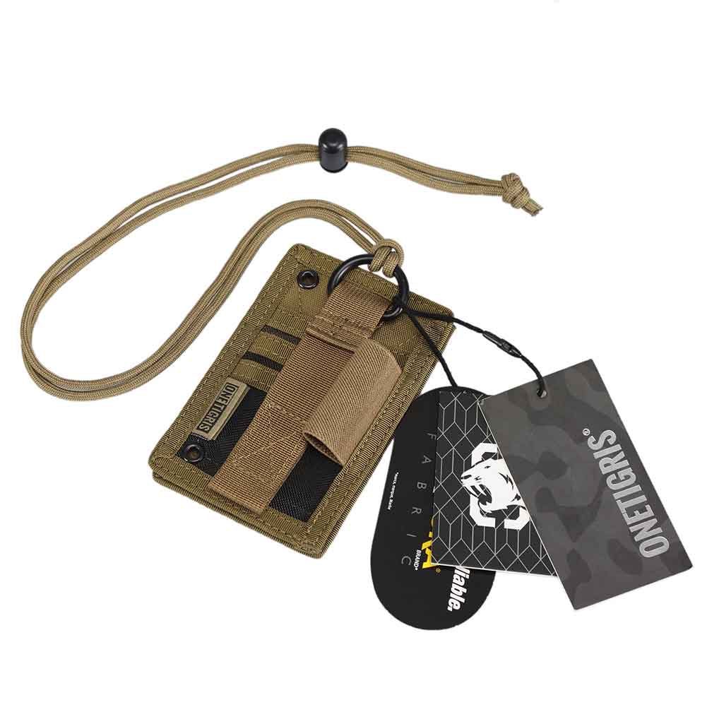SHOT PUT ID Card Holder | With open-end rings & Velcro panel